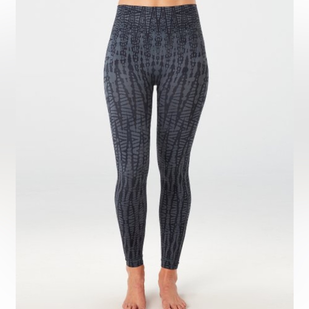 SPANX Look at Me Now Seamless Leggings Cropped Indigo Geo 3X